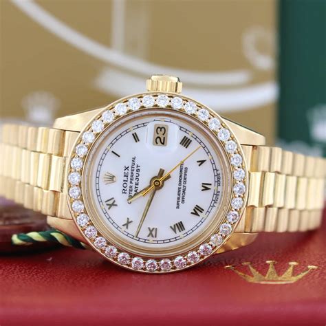 rolex watch 18k|ladies presidential Rolex watch 18k.